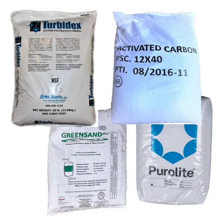 RESINAS Y MEDIOS DE FILTRACIÓN